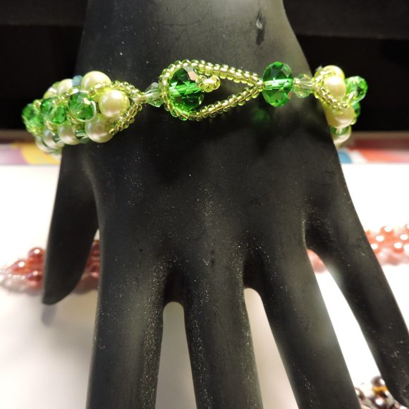 Sparkling Bracelets with bead clasp .. SB4 - Picture 11 of 16